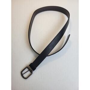 Belt Black Genuine Leather Formal Business‎ Career Work Dress Men's Belt Size 40